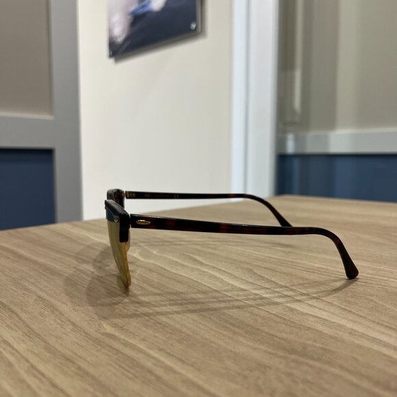 Brown Frame Gold/Pink Lenses Ray Ban Sunglasses - Picture 3 of 4